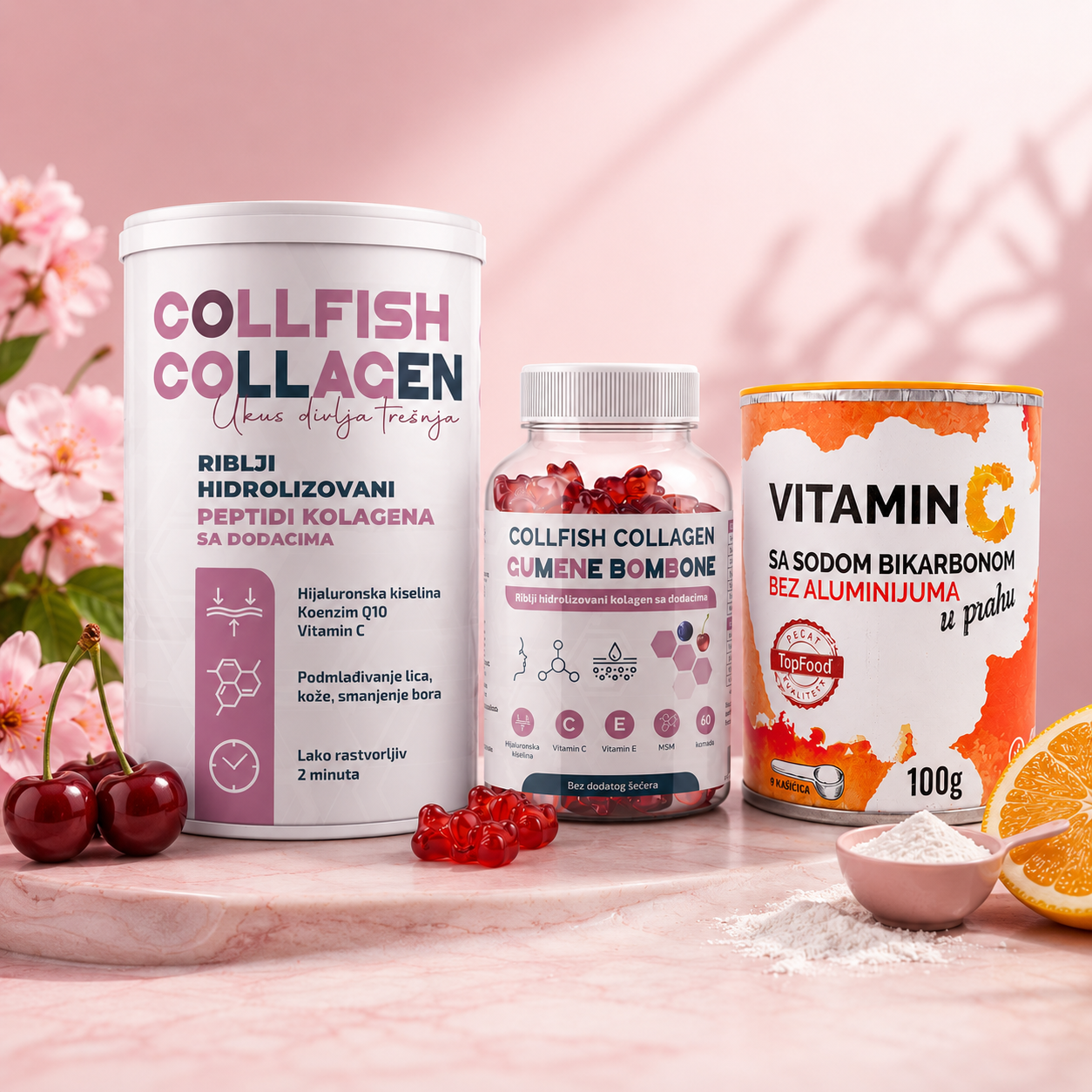 Gumene-Bombone-+-gratis-Vitamin-C Collfish collagen - Gumene Bombone + gratis Vitamin C - Slika 1